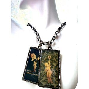 Porto  Ramos Pinto Classic Vintage Look Pendant Chain Necklace